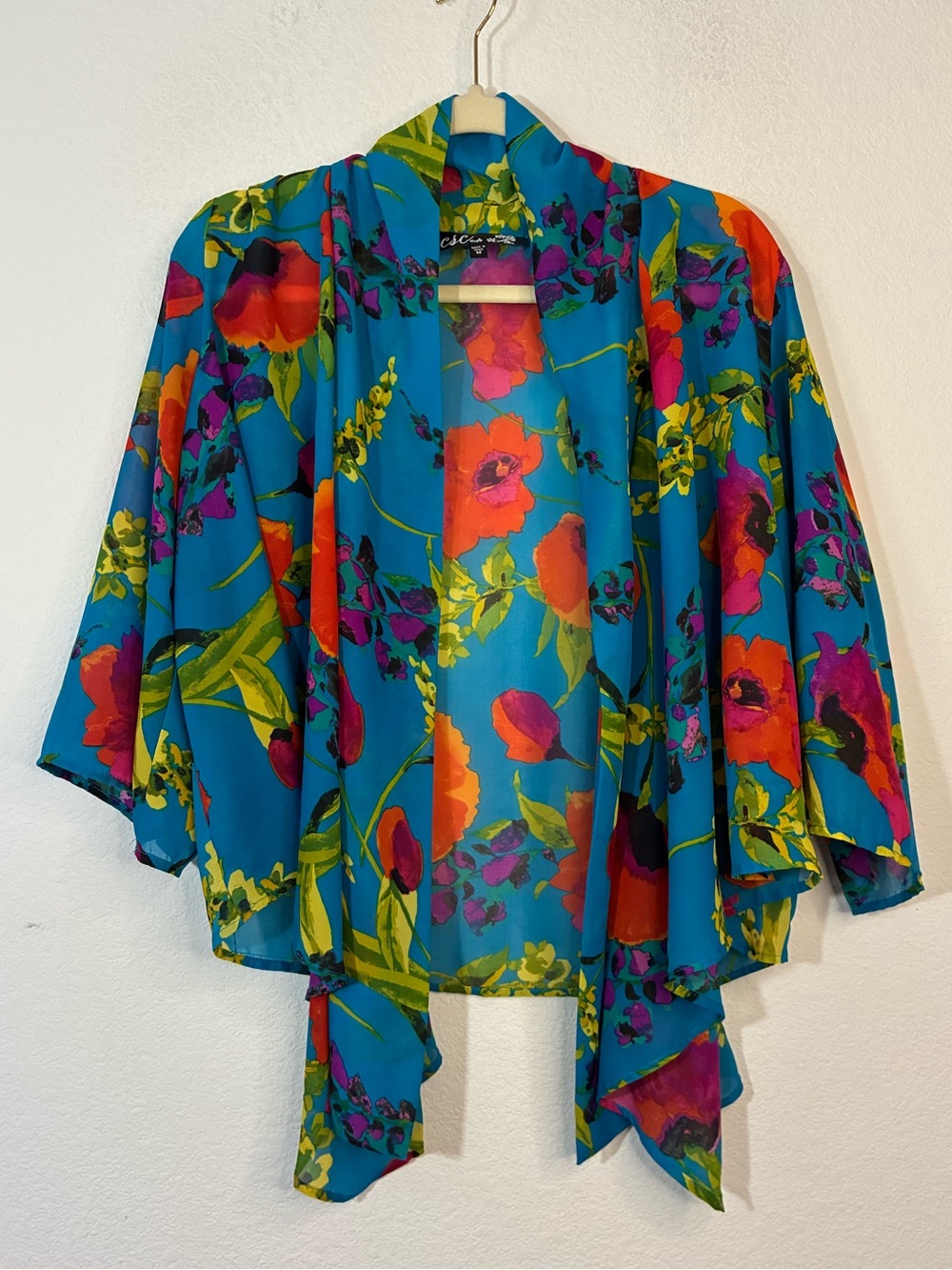 CsC Studio Vibrant Floral Kimono, Medium